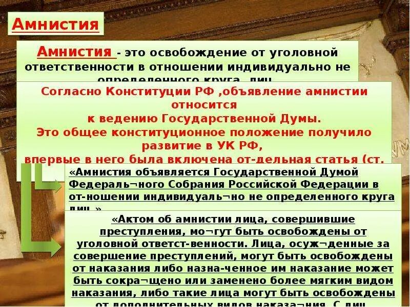 Амнистия конституционное право