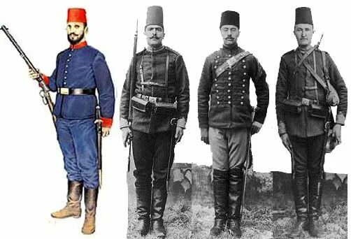 Оружие русских в 1877 году. Униформа турецкой армии 1877-1878.