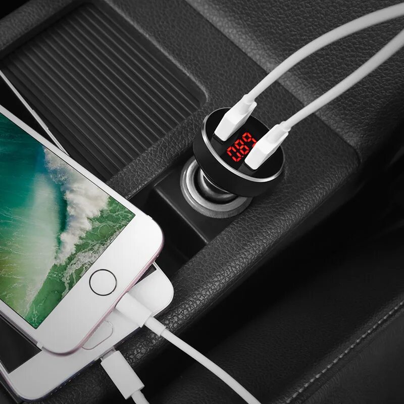 Hoco z26. Hoco z26 High Praise Dual Port car Charger with Digital display. АЗУ Hoco z26 Black. ЗУ В прикуриватель Hoco 24v.