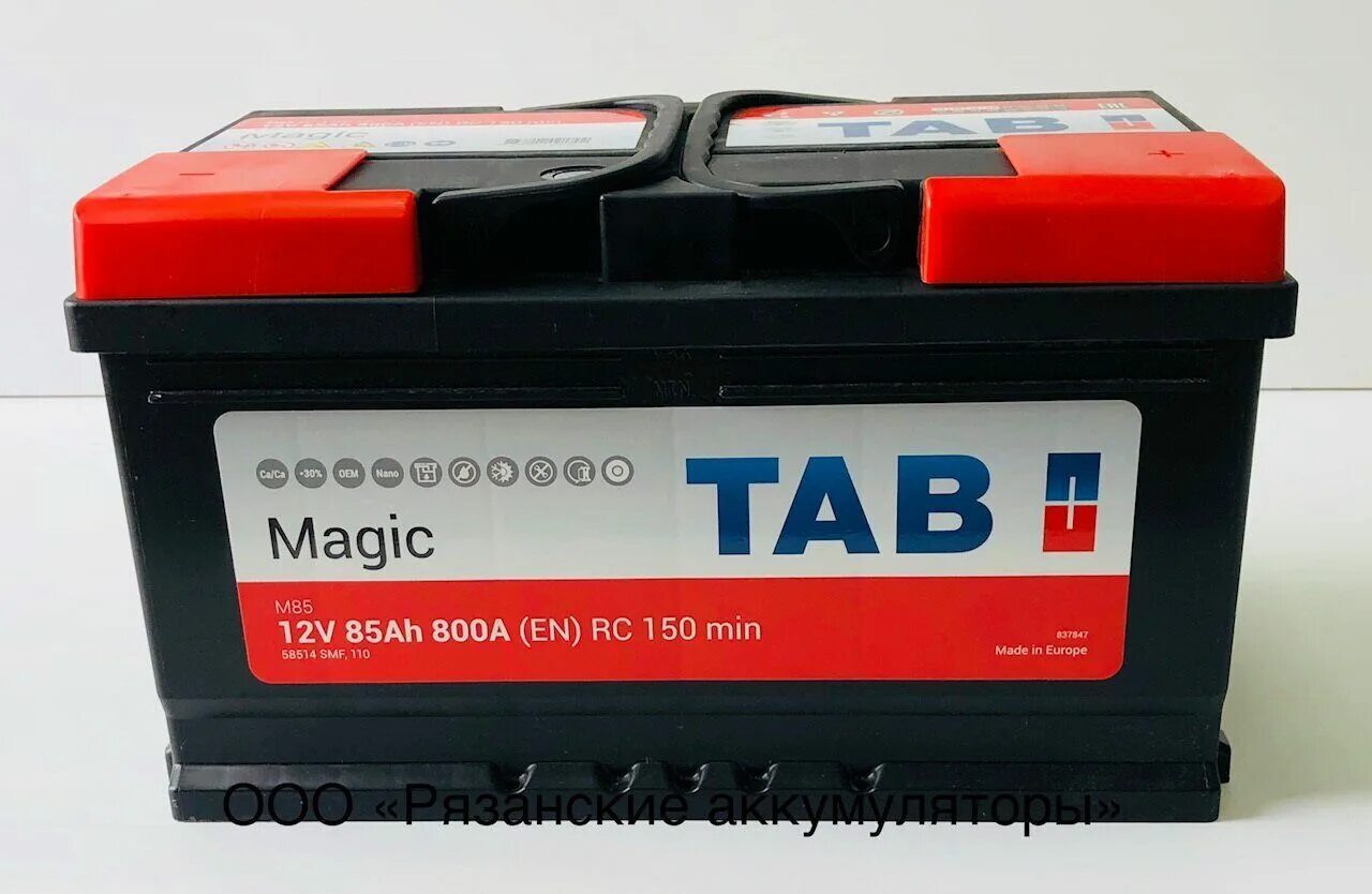 Купить аккумулятор 85. Аккумулятор Tab Magic 85 обр/п. АКБ Tab Polar (Magic) 6ст-100 обр.. Tab Magic 6ct-75. Аккумулятор 6ct-110 Tab Magic.