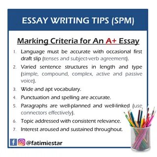 marking scheme for essay writing - www.techiecentral.com.