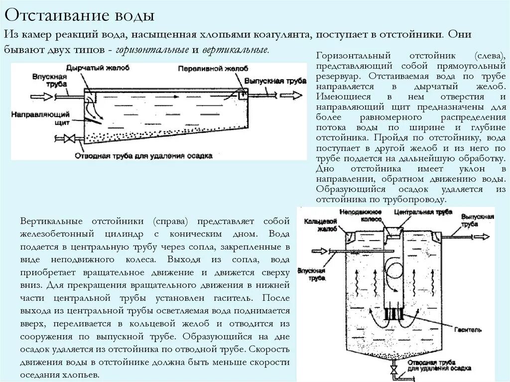 Методы очистки воды отстаивание. Отстаивание сточных вод схема. Отстаивание сточных вод это метод очистки. Очистка сточных вод коагулянт. Очистка воды фильтрация коагуляция и отстаивание.