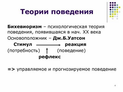 Теория поведения автор