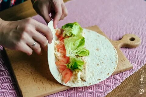 Рожки из тортильи