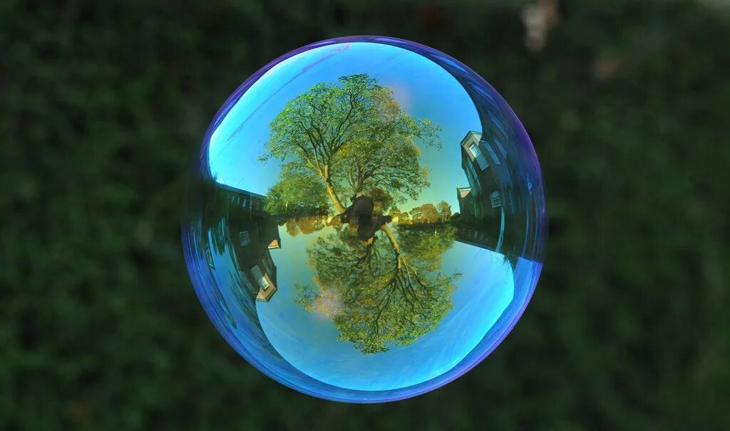 Шар в природе. Мир в шаре. Отражение в мыльном пузыре. Шар вокруг нас.
