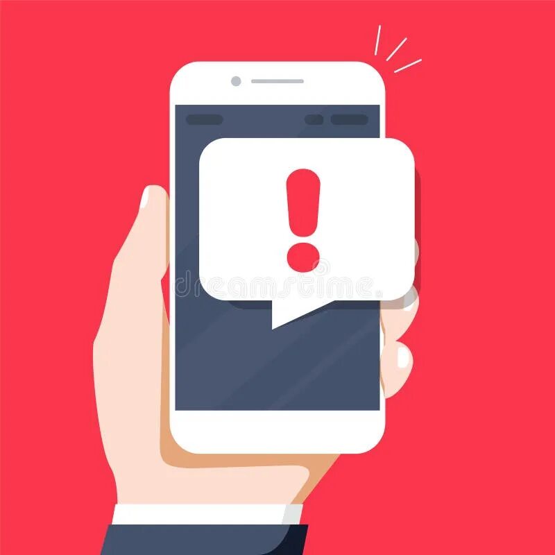 Error notification. Значки в стоке оповещения телефона. phone error уведомление. иконки айфон вектор. уведомление в телефоне вектор.