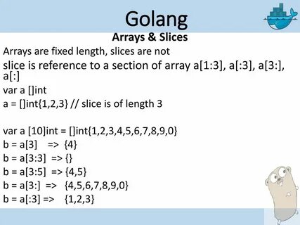 Golang array