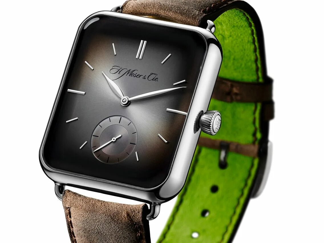 Часов х про 5. Часы h Moser. Moser and Cie Apple watch. Часы Apple механические. Apple watch зеленые.