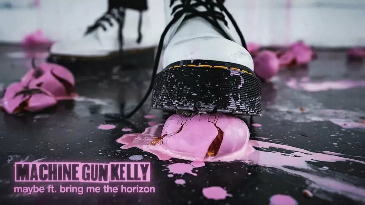 Machine Gun Kelly maybe. Machine Gun Kelly feat. Bring me the Horizon maybe. MGK bring me the Horizon maybe. MGK mainstream Sellout. Mgk let me go