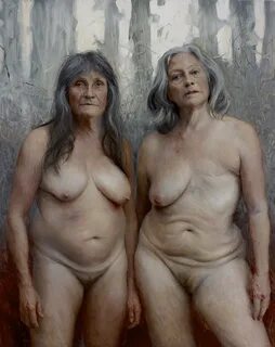 Elderly nude women.