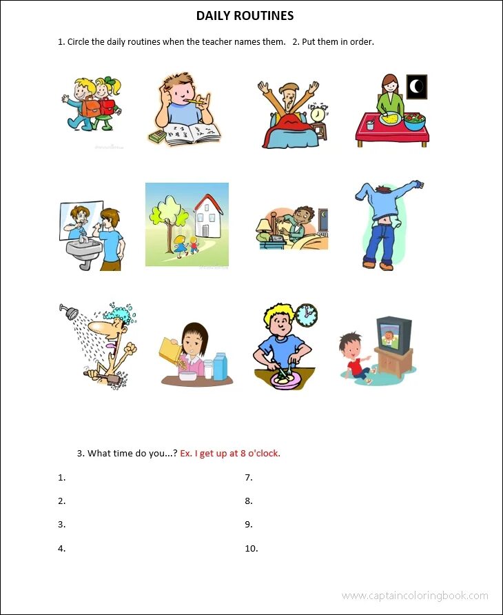 Routine exercises. Задания Daily Routine for Kids. Режим дня Worksheet. Распорядок дня Worksheets. Daily Routine распорядок дня.