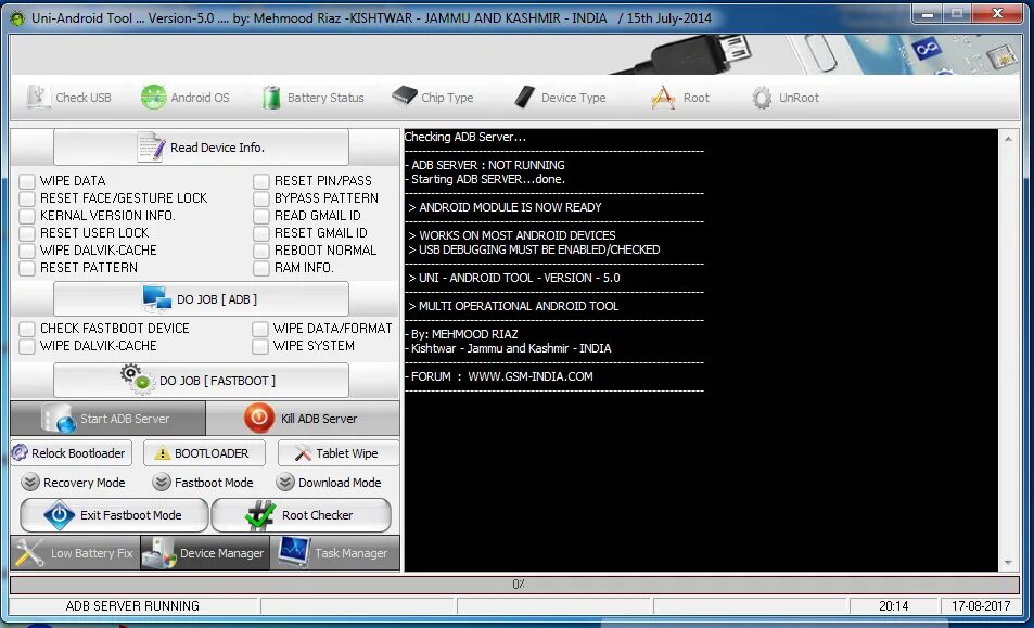 Adb start server