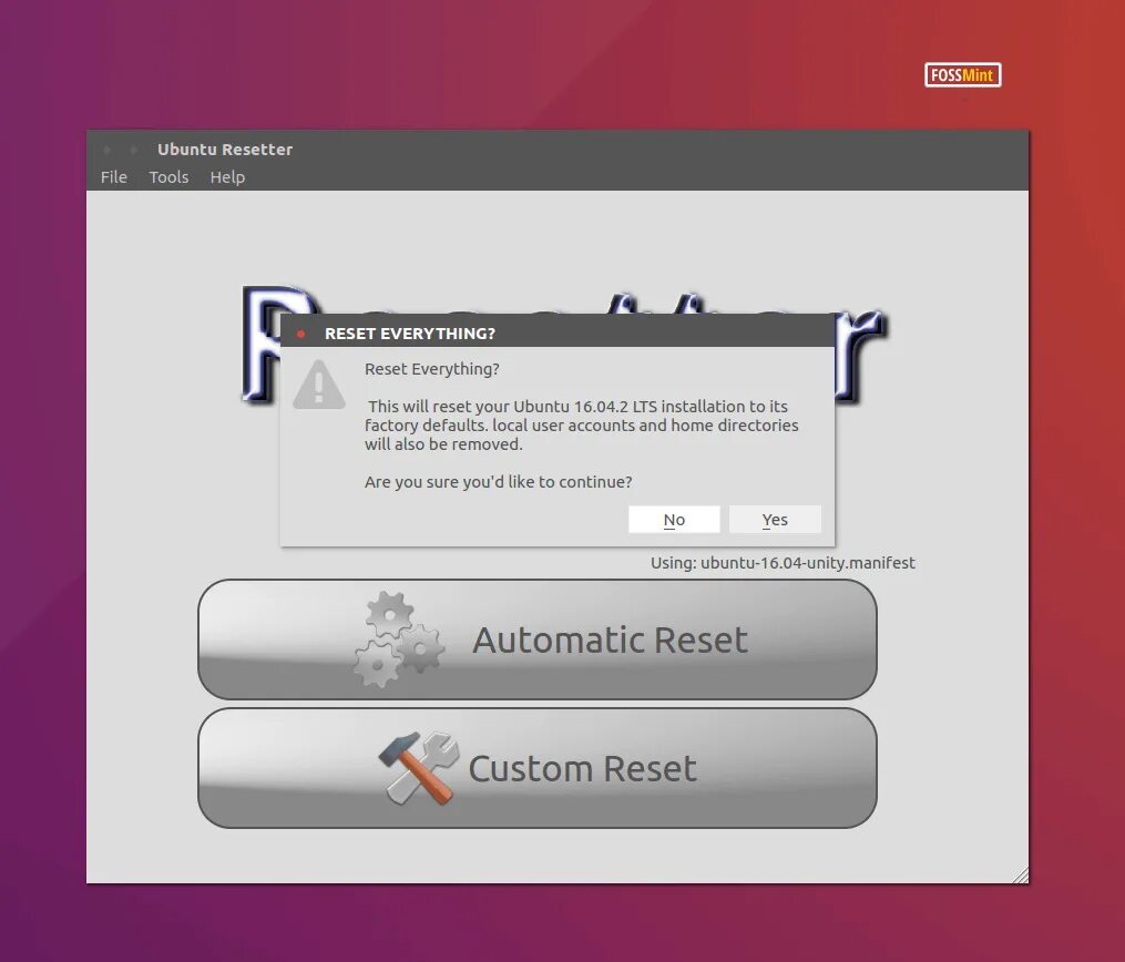 Как сбросить ubuntu. Как сбросить linux. удобство в настройке linux. reset ubuntu. reset ubuntu кнопки.