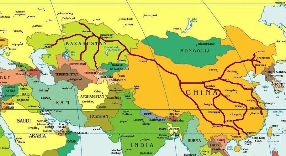 Граница Китая и Казахстана на карте. Китай и Казахстан на карте. Карта Россия Китай Казахстан. Казахстан граничит с Китаем.