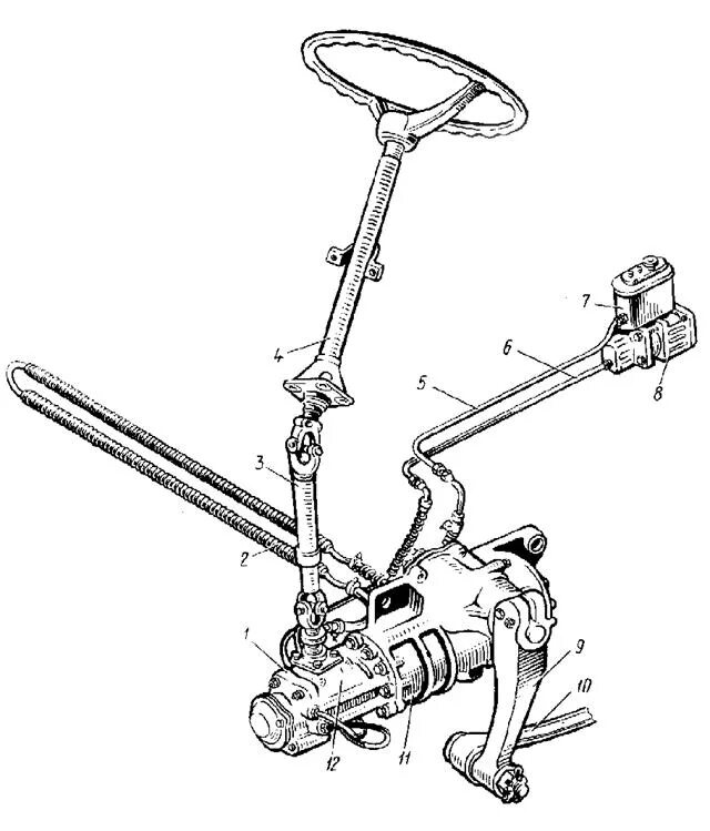 Рулевое управление КАМАЗ 5320. Рулевое управление автомобиля КАМАЗ 5320. Рулевое управление КАМАЗ 43118. Схема рулевого управления КАМАЗ 43118.
