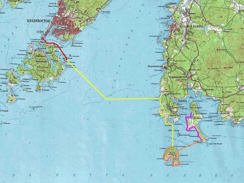 Приморский край, остров Путятин край на карте. Карта островов приморский край