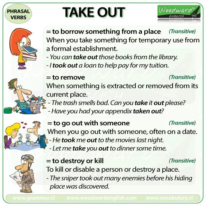 Take out Phrasal verb. Предложения с take out. Предложения с take out примеры. Take out глаголы в английском. Take off транскрипция