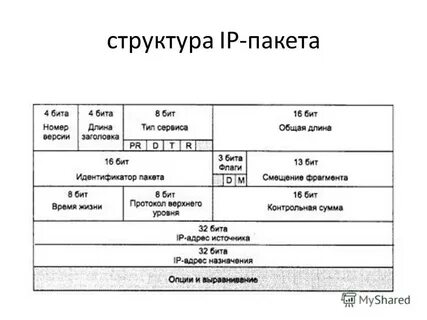 Размер заголовка пакета