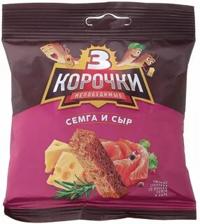 Сухарики с семгой