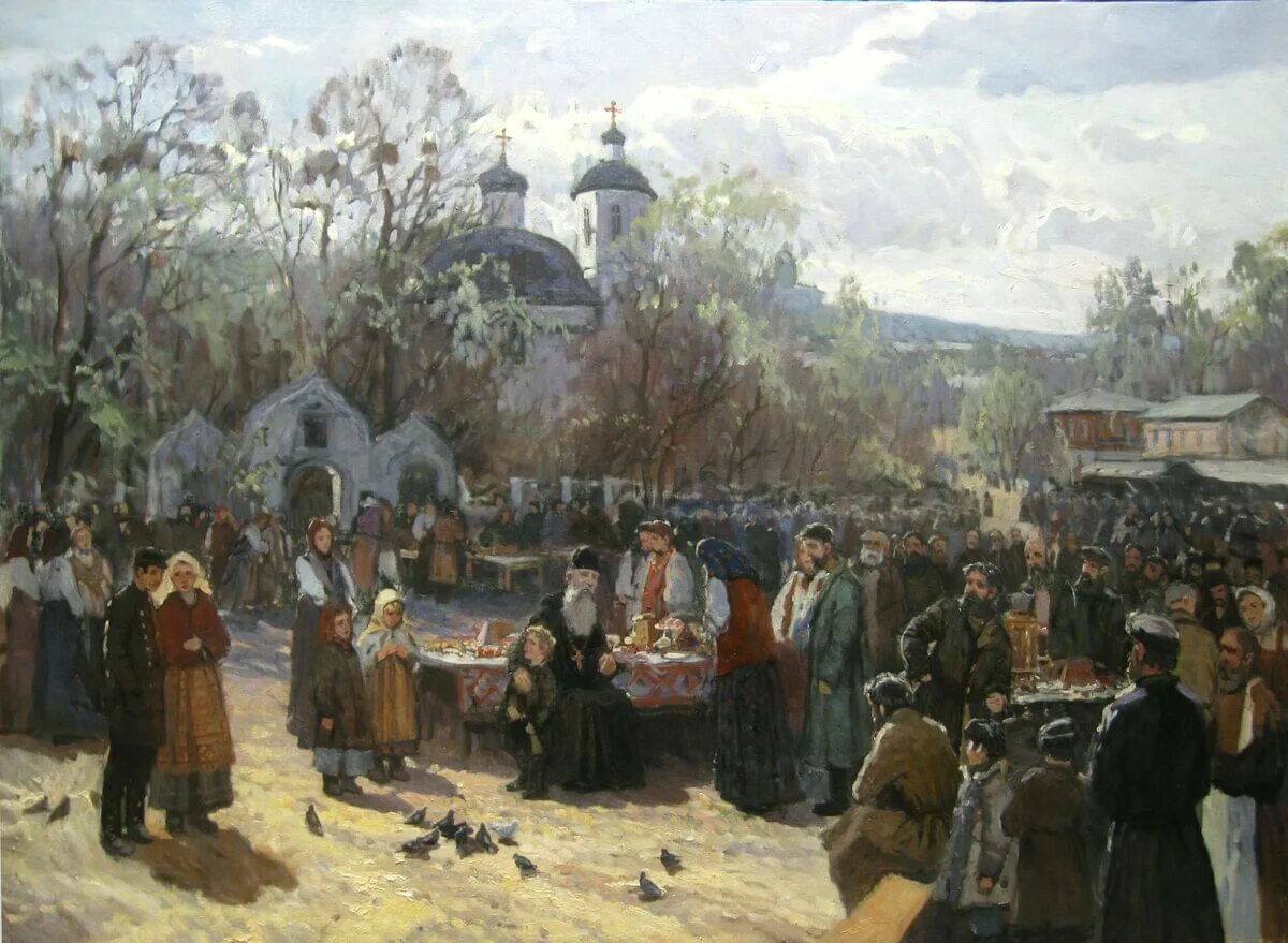 Обряды воскресенье. Маковский молебен на Пасху 1887-1888.