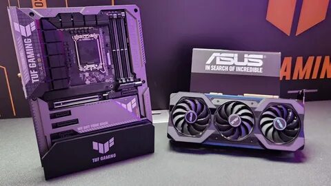 The RTX 4070 showcased by Asus sports two PCIe connectors, including a stan...