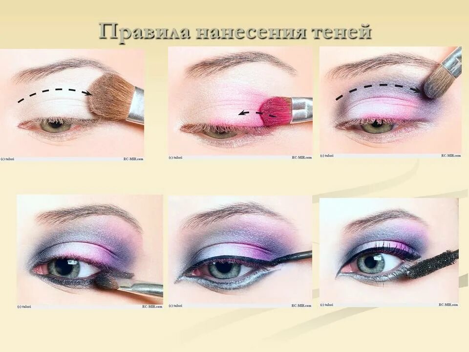 Схема растушевки. Техника наложения теней на глаза пошагово. макияж глаз схема нанесения теней. схема дневного макияжа глаз. макияж по этапно для начинающих.