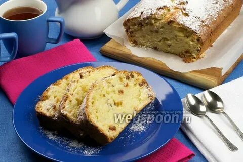 Нежный творожный кекс с изюмом