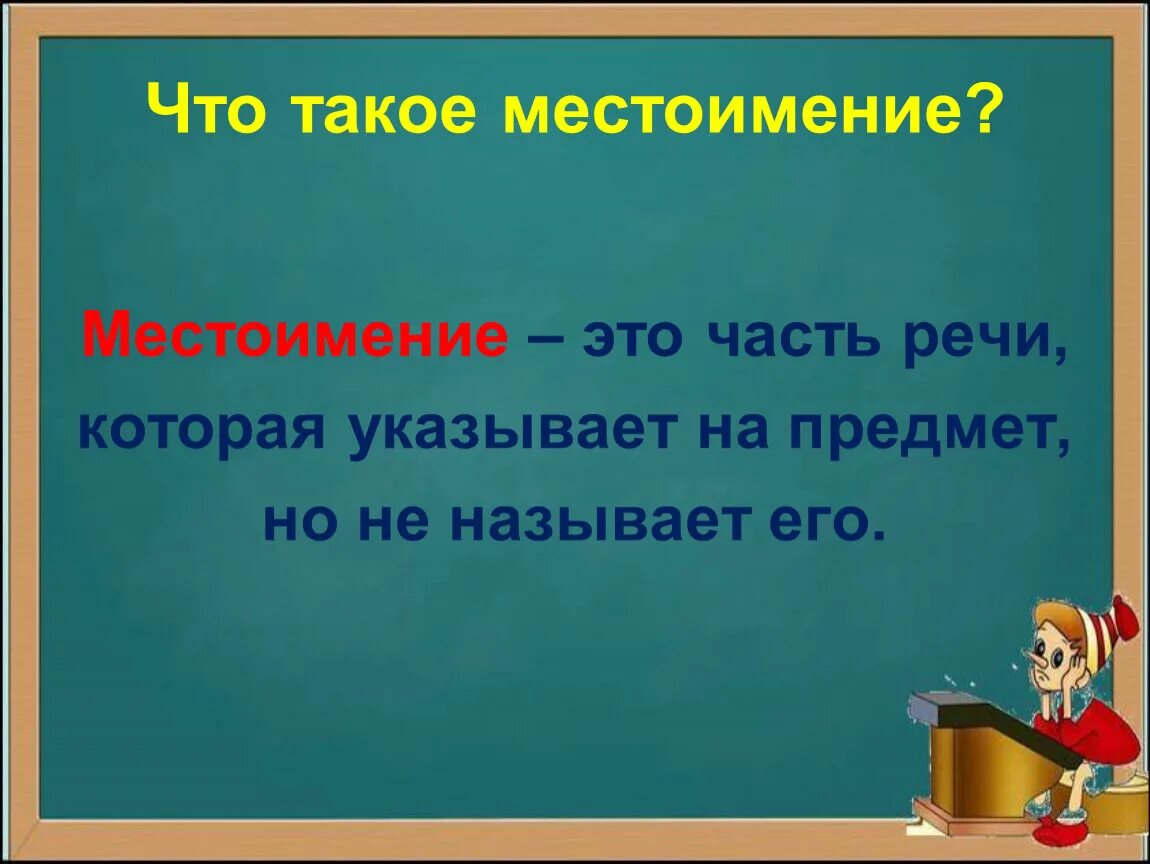 Местоимение урок 2 класс школа россии