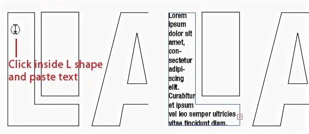 L shape. L shape
