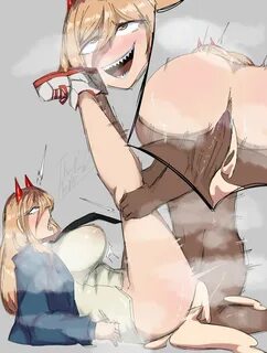 Chainsaw Man- Power- Big breasts- Clothed sex- Cum inside- Steamy scene