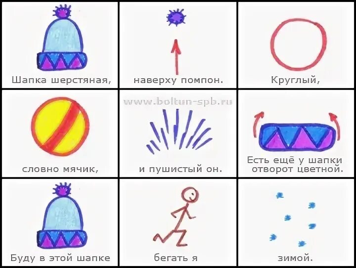 Заучивание стихотворения зима