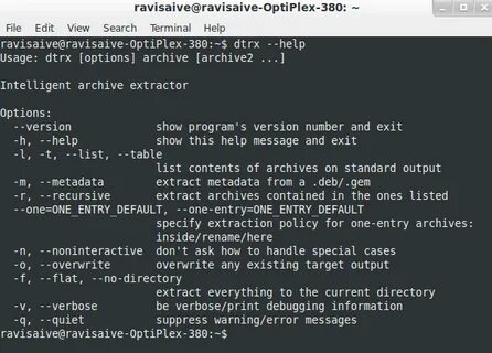 Распаковать tar linux