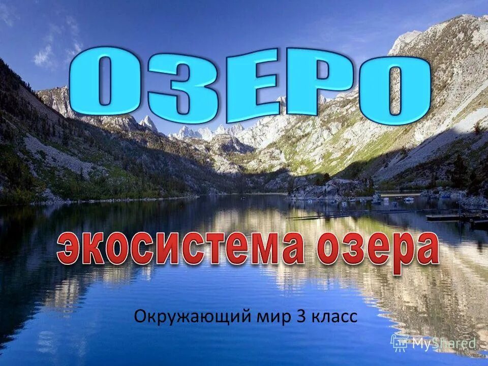 Классы озер