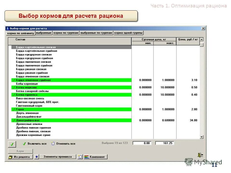 Программа оптимизации питания. Программа для расчета комбикормов. программа для составления рациона для животных. программа для оптимизации комбикормов. программа для расчета рациона крс.
