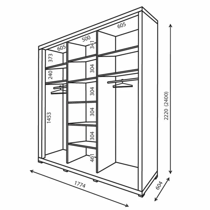 Вариант 1800. Шкаф 2х СТВ на 2м купе чертеж. Шкаф-купе 1500х600х2400 наполнение. Наполнение шкафа-купе шириной 2 метра. Шкаф купе 2200 ширина наполнение.