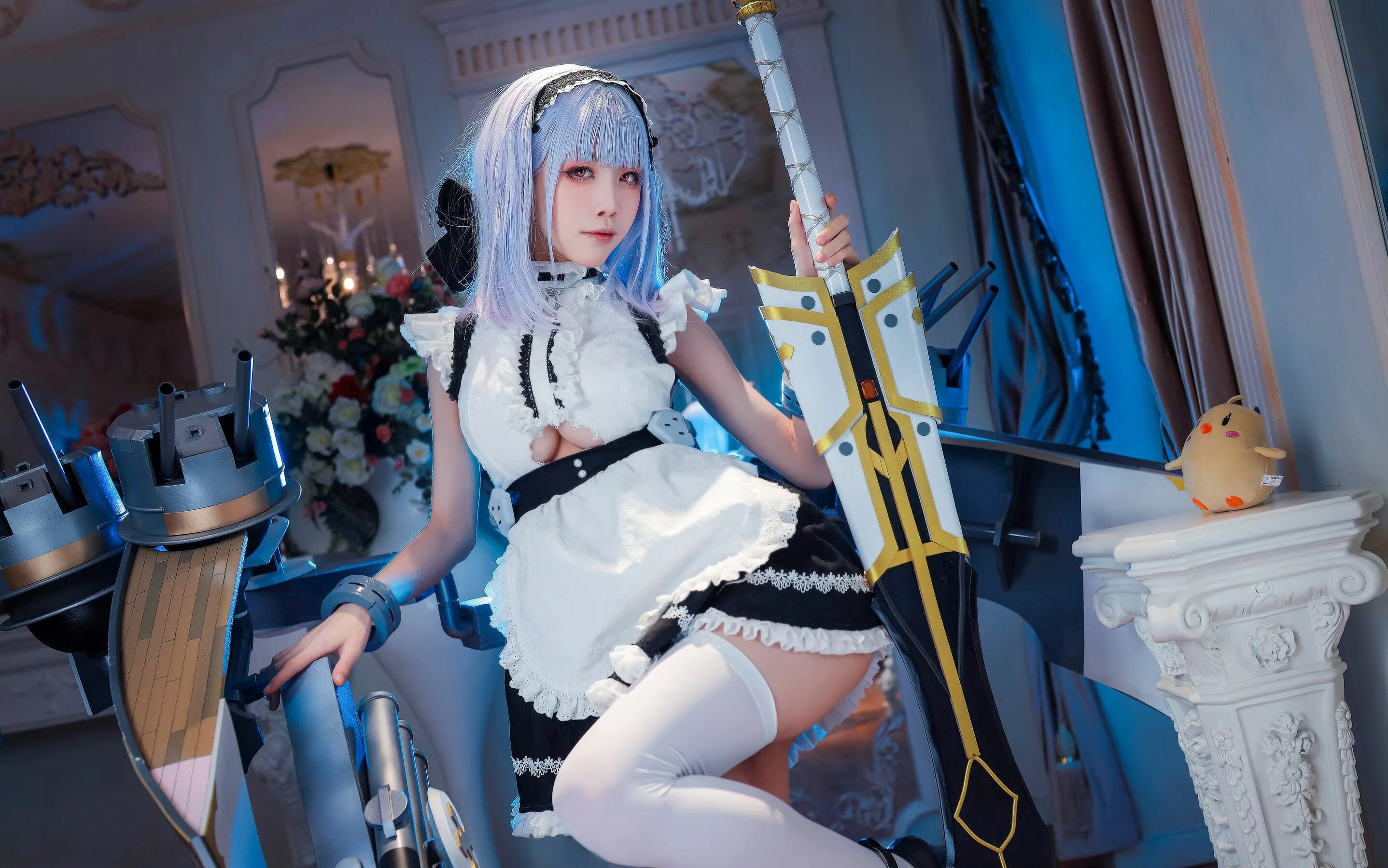 Shui Miao Aqua. Aqua Cosplay Azur Lane. Akva Maid Cosplay. Aqua cosplay