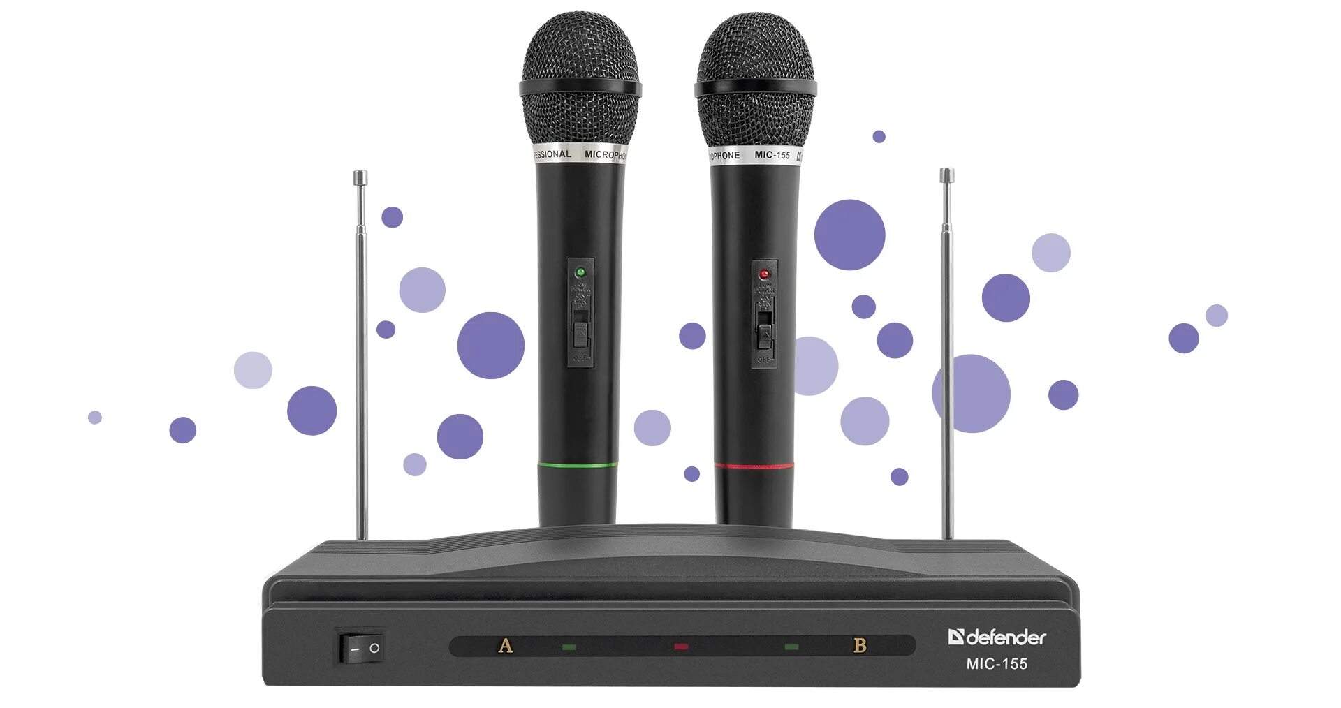 Микрофон караоке беспроводной как подключить. Микрофон defender mic-155. набор беспроводных микрофонов defender mic-155. дефендер 155 микрофон беспроводной. микрофон беспроводной defender mic-155 2шт.