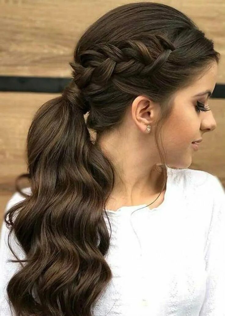 Прически на выпускной на длинные волосы 2019 Braids for long hair, Long hair sty