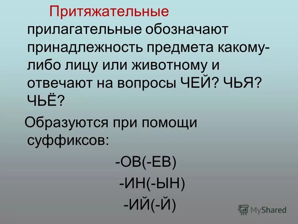Из предложений 1 2 выпишите притяжательное прилагательное. Из предложений 1 2 выпишите притяжательное прилагательное