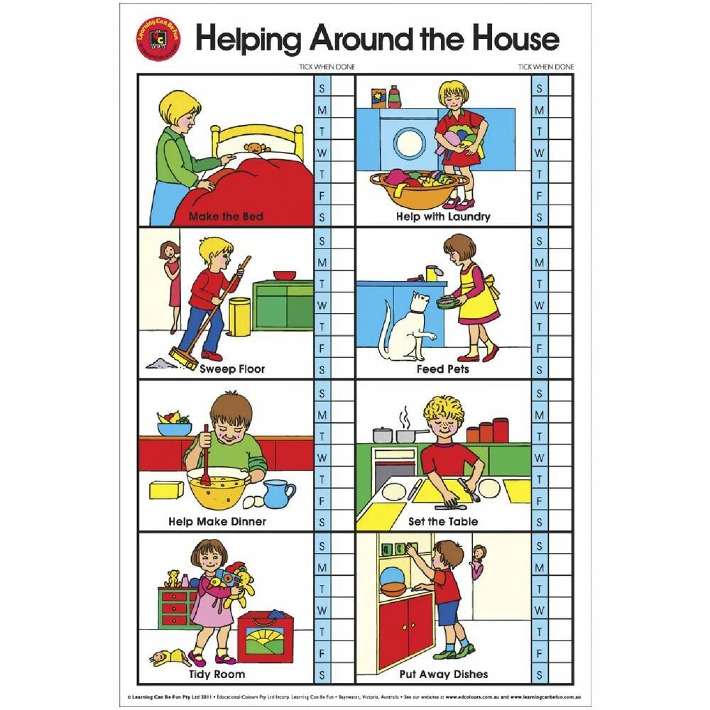 2 around the house. Helping around the House. Household Chores for children. Карточки household Chores. Лексика на тему household Duties.