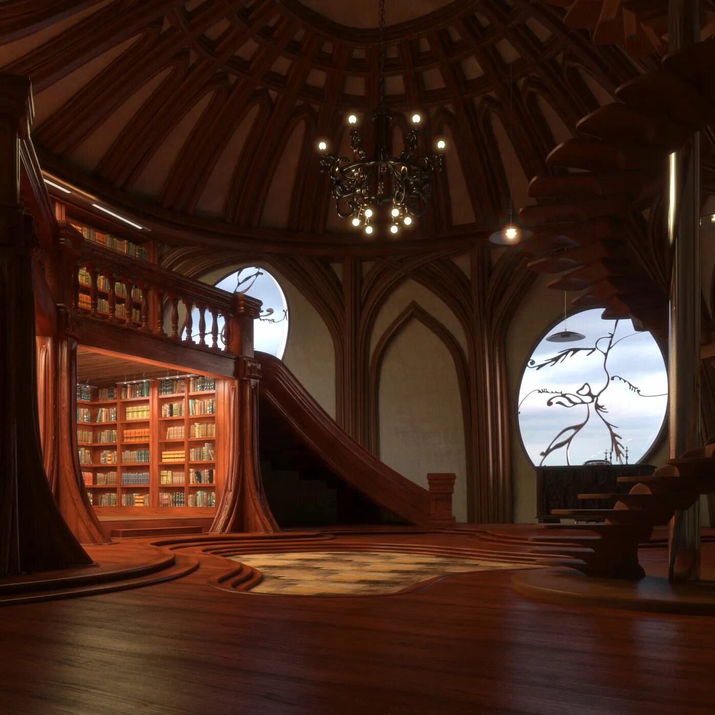 Библиотека 3д моделей. Вавилоновская библиотека. Library 3d model. 3d library