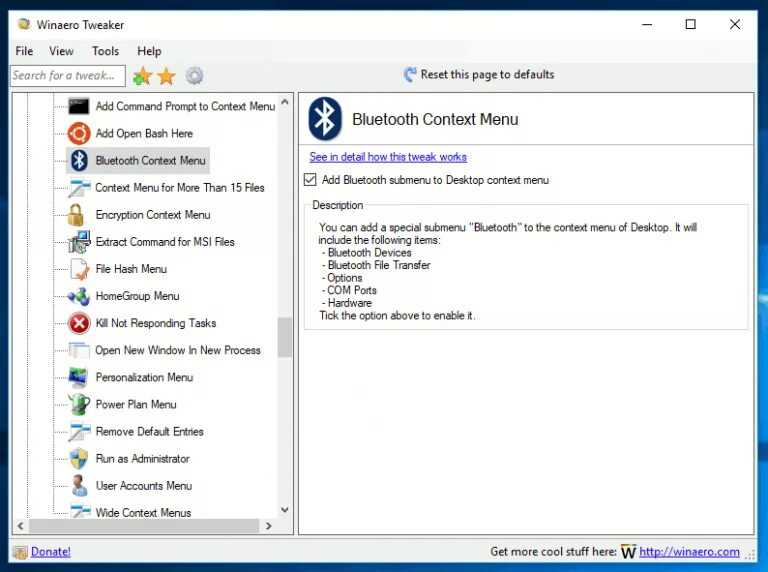 Добавить в контекстное меню windows 10. Bluetooth tweaker. windows context menu firewall. меню bluetooth windows 7. контекстное меню windows 7 с твик файлом.