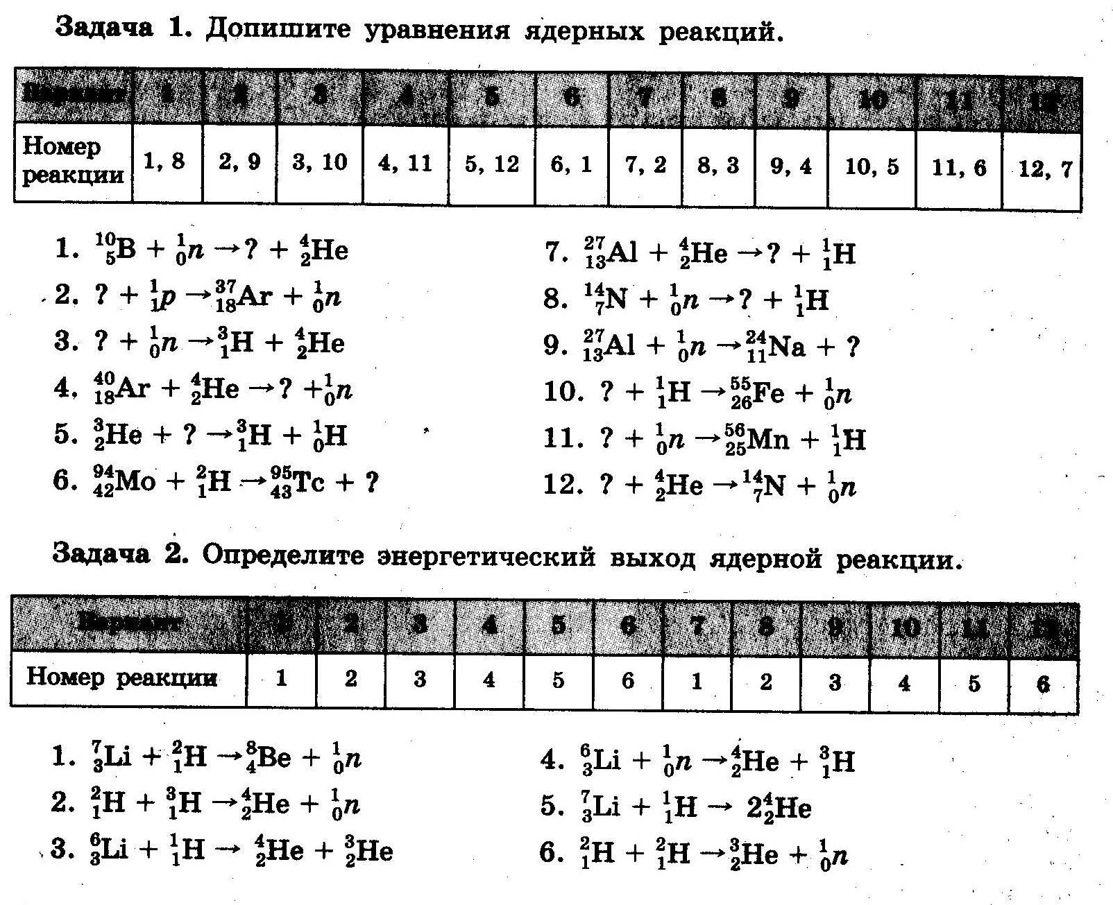 Контрольная работа физика атомного ядра 11 класс