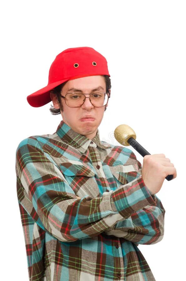 Singing guy. Мужчина в наушниках. Singing guy. Мужчина с микрофоном в руке. Прямоугольный человек поёт.