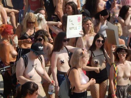 Brighton 2018 Free The Nipple rally 153.jpg. 