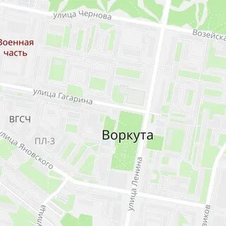 Карта воркуты с улицами и номерами домов