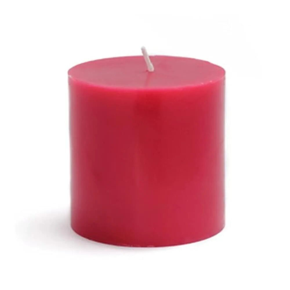 Свеча розовый цвет. Свечи столбики квадратные. red candle. свеча феномен икеа. свеча розовая диаметр 9.
