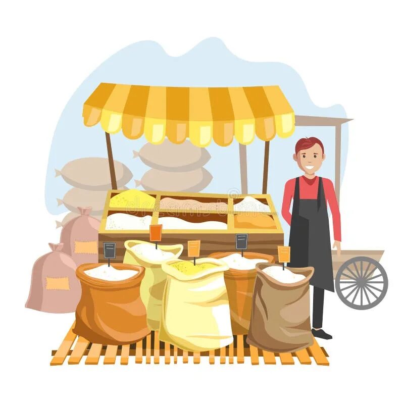 Баба на базаре. Продавец пряностей. Продавец в палатке. Мешок продавец. Мужчина с мешком.