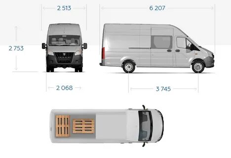 Газель некст габариты