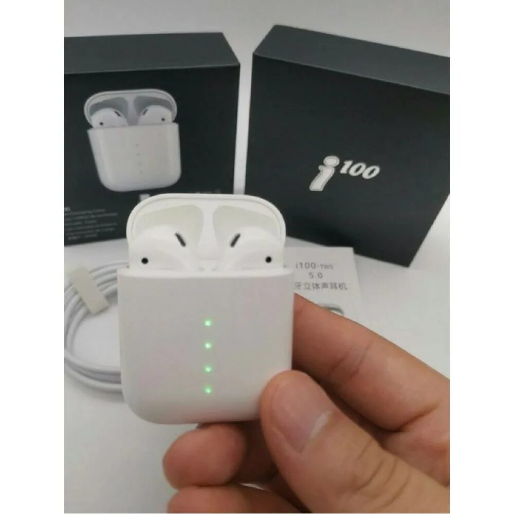 Наушники airpods беспроводной зарядкой. Наушники TWS i100. Беспроводные наушники i100 TWS. Беспроводные наушники i100 Premium. Air pods i100.